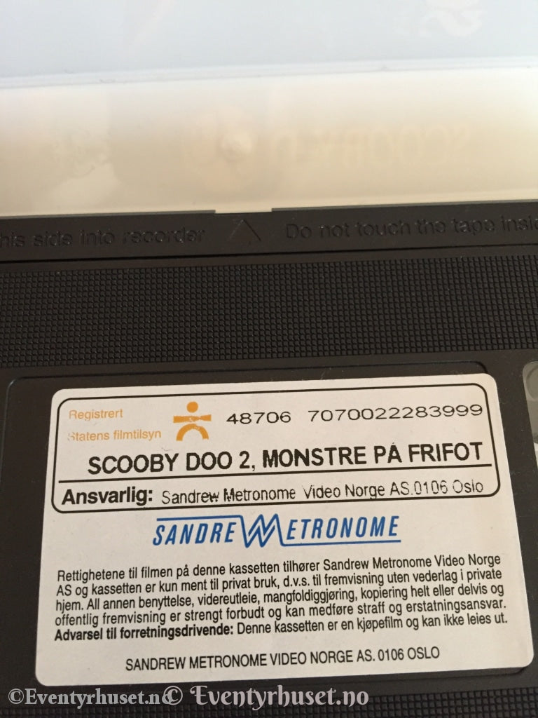 Scooby-Doo 2. Monstre Fra Rommet. 2004. Vhs. Vhs
