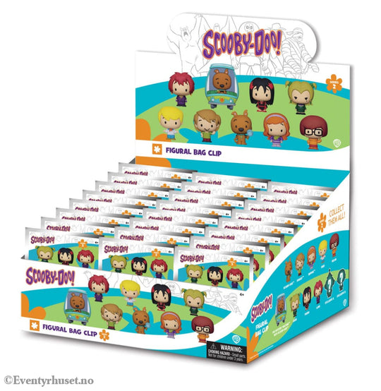 Scooby-Doo 3D PVC Bag Clips Series 2 Display (24) Fashion & Accessories