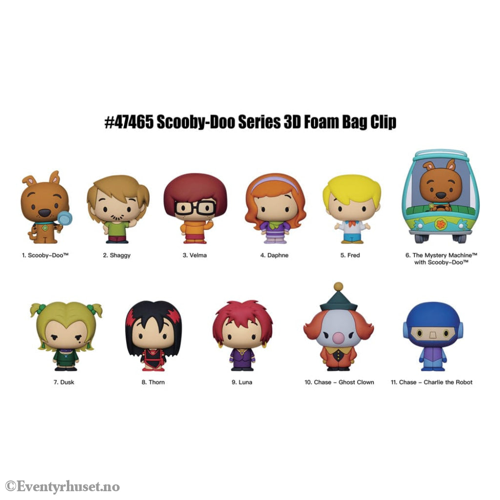 Scooby-Doo 3D PVC Bag Clips Series 2 Display (24) Fashion & Accessories