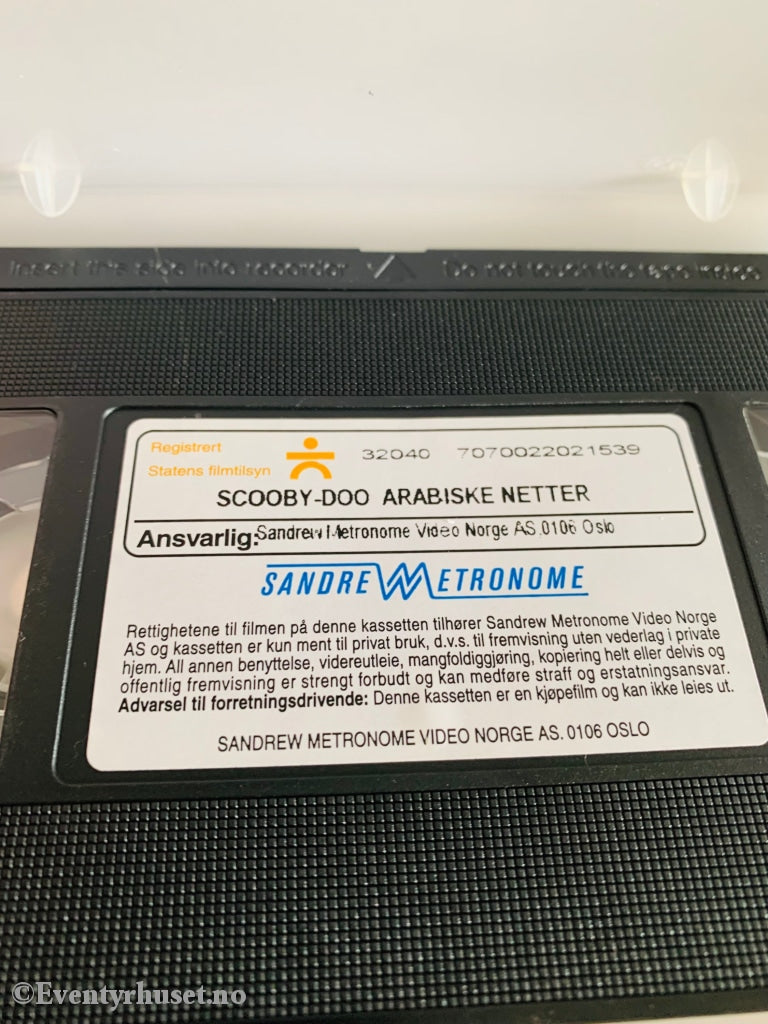 Scooby-Doo Arabiske Netter. 1996. Vhs. Vhs