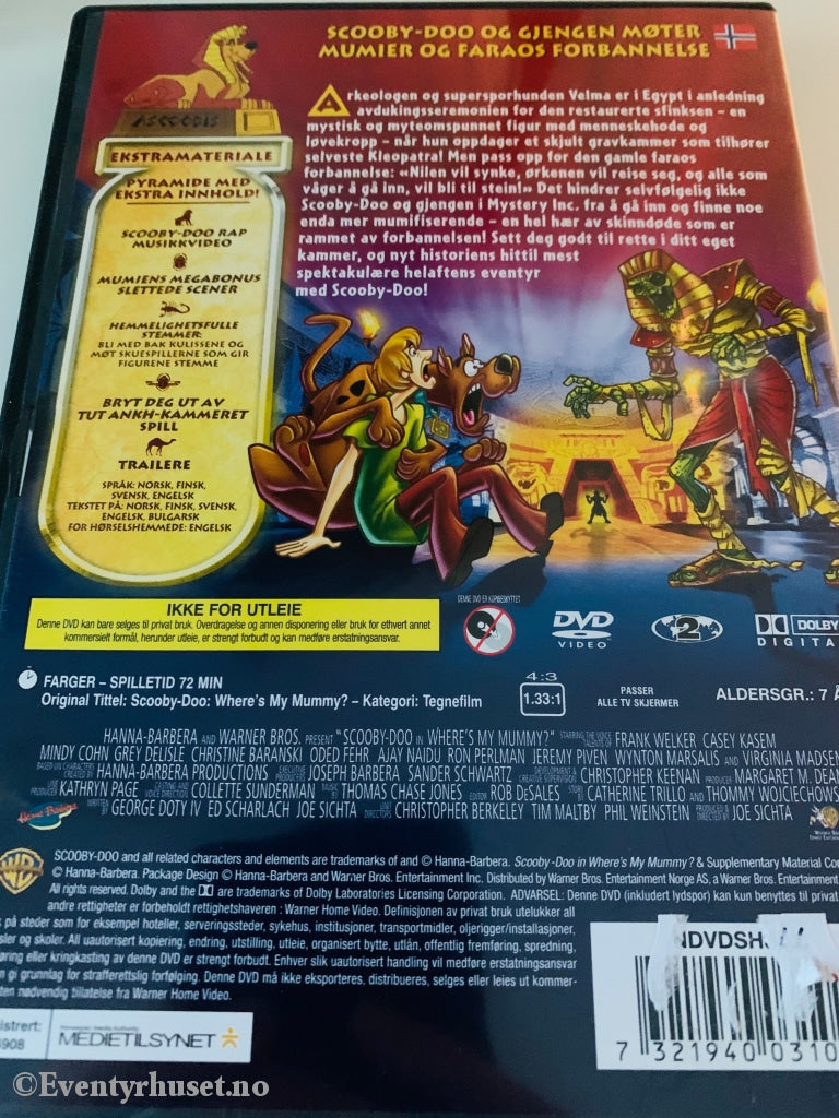 Scooby-Doo Og Kleopatras Forbannelse. Dvd. Dvd