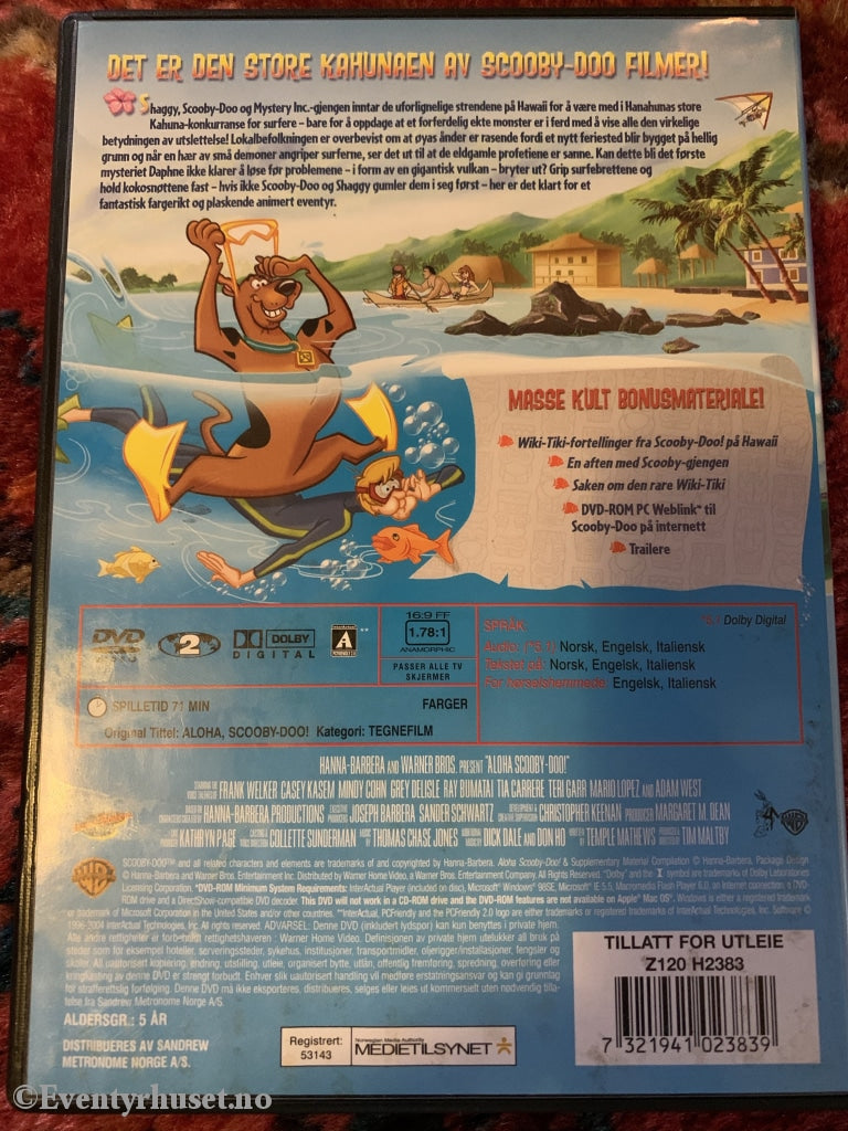 Scooby-Doo! På Hawaii. Dvd. Dvd