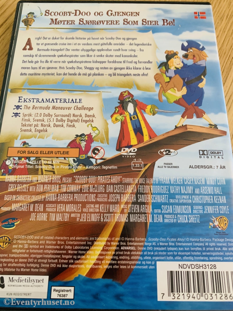 Scooby- Doo! Pirater I Sikte! Dvd. Dvd