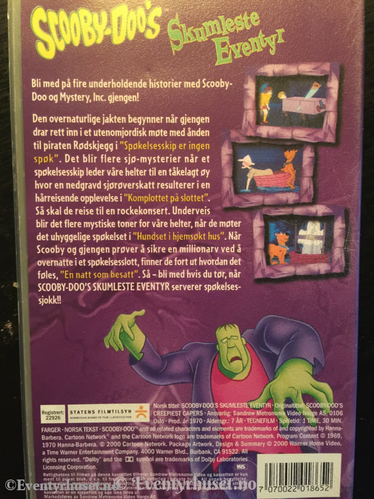 Scooby-Doo´s Skumleste Eventyr. 1970/2000. Vhs. Vhs