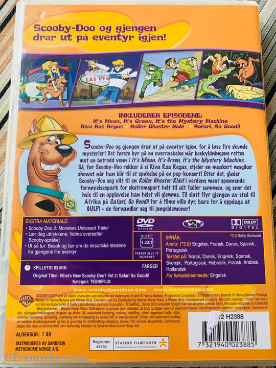 Scooby- Doo! Spennende Safari. Vol. 2. Dvd. Dvd