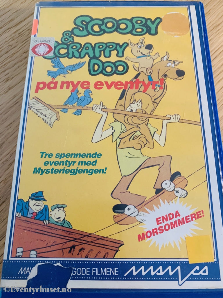 Scooby & Scrappy Doo På Nye Eventyr. 1970. Vhs Big Box.