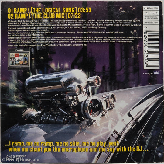 Scooter. 2001. Ramp! (The Logical Song). CD.