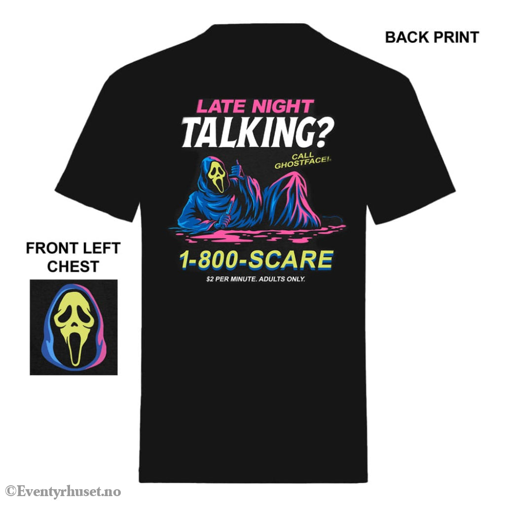 Scream T-Shirt Ghost Face Late Night Talking Size M Fashion & Accessories