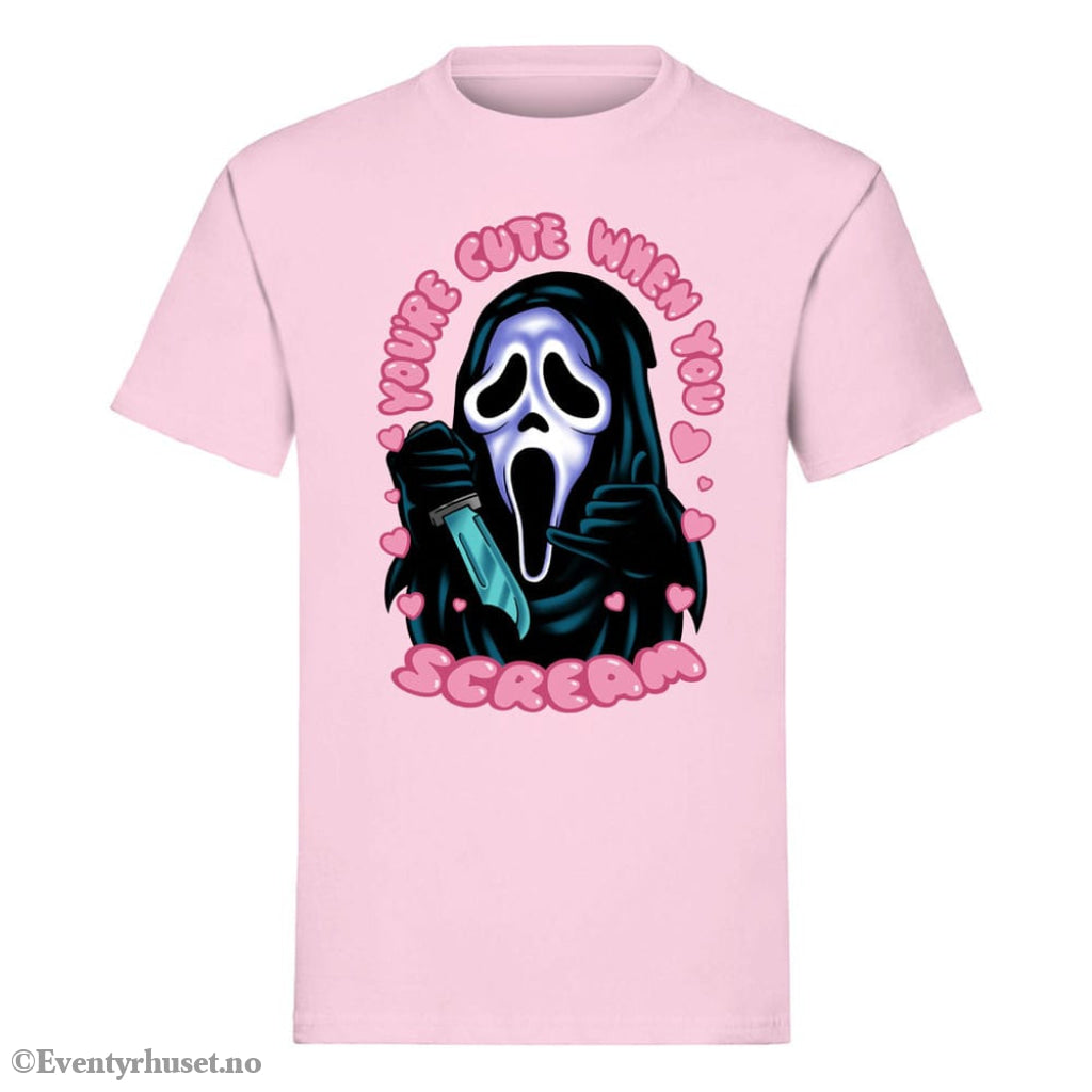 Scream T-Shirt Ghost Face You’re Cute when you Scream Size XL Fashion & Accessories
