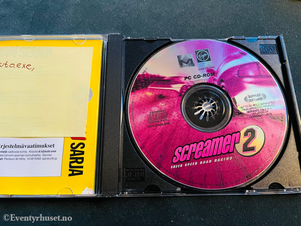 Screamer 2 (Cd - Rom Serien). Pc Spill. Spill