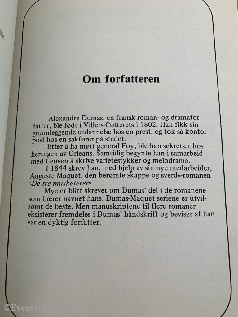 Se-Biblioteket Nr. 06: Alexandre Dumas: De Tre Musketerer. 1979. Tegneseriealbum