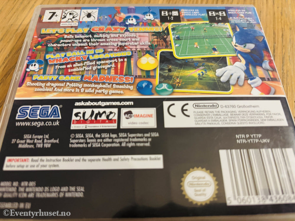 Sega Superstars Tennis . Nintendo DS.