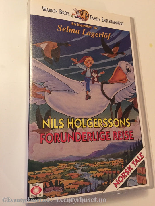Selma Lagerlöf. Nils Holgerssons Forunderlige Reise. 1981. Vhs. Vhs