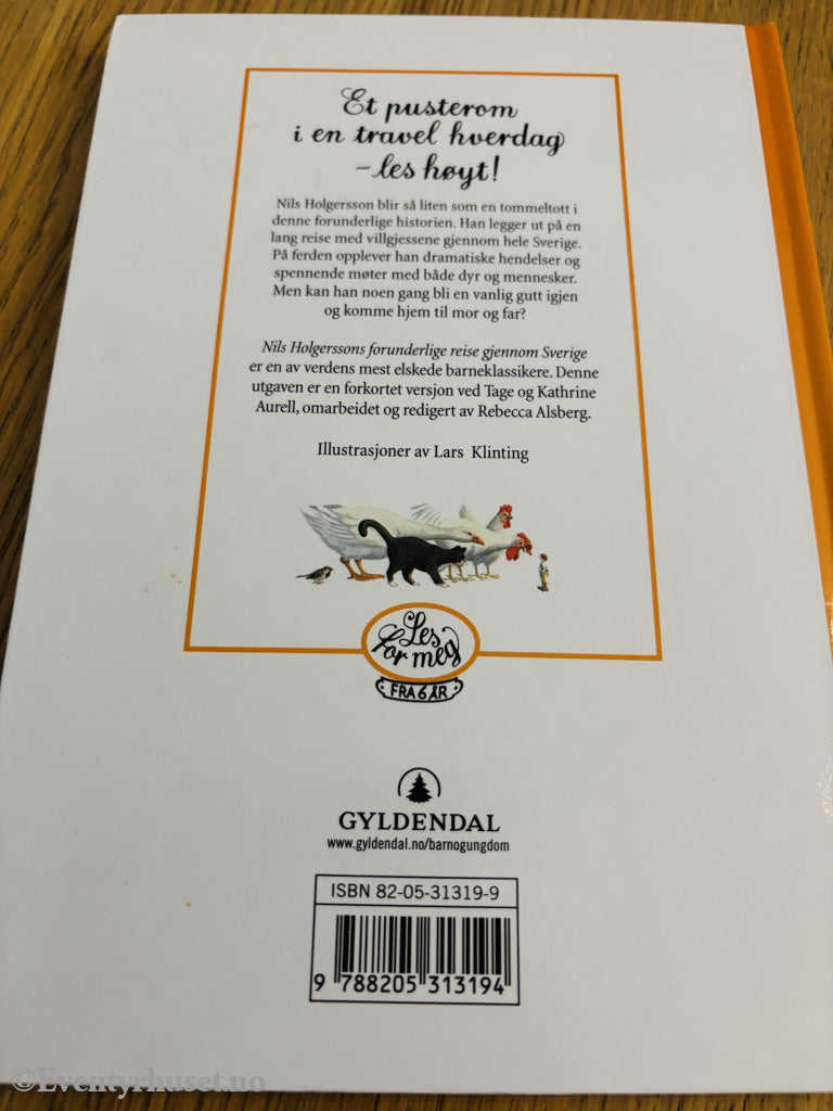 Selma Lagerlöf. Nils Holgerssons forunderlige reise gjennom Sverige. Bok.