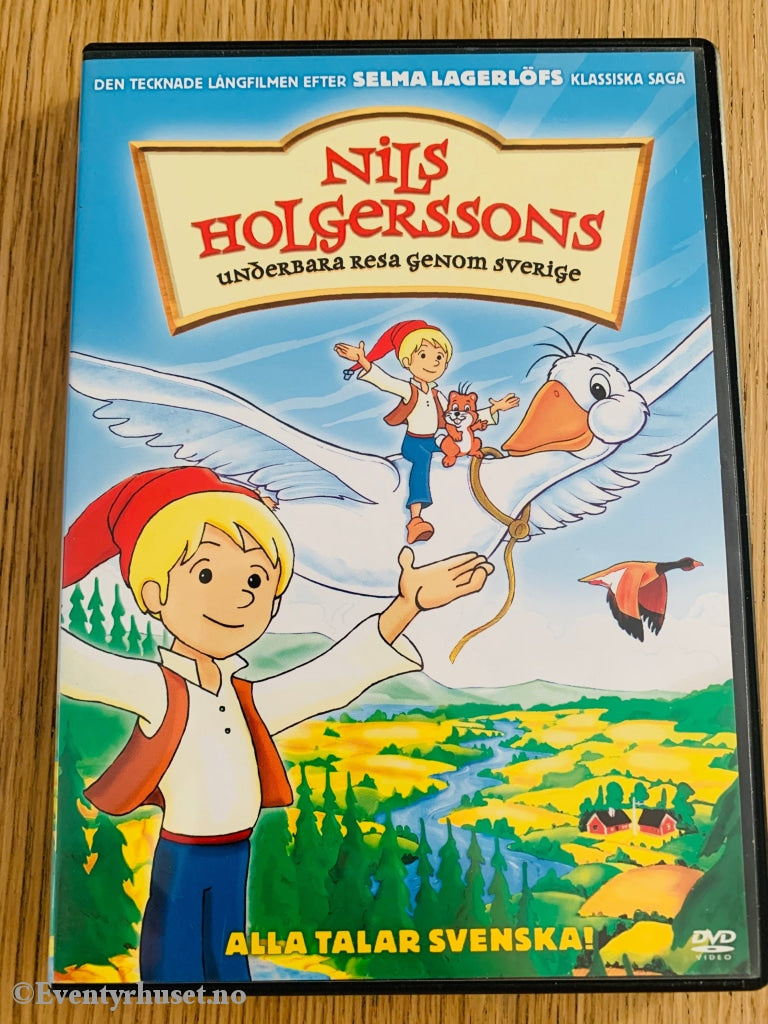 Selma Lagerløf. 1984. Nils Holgerssons Forunderlige Reise. Dvd. Svensk Utgivelse. Dvd