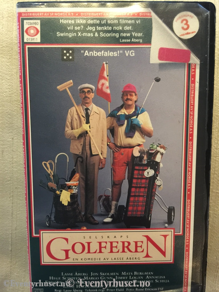 Selskapsgolferen. 1991. Vhs. Vhs