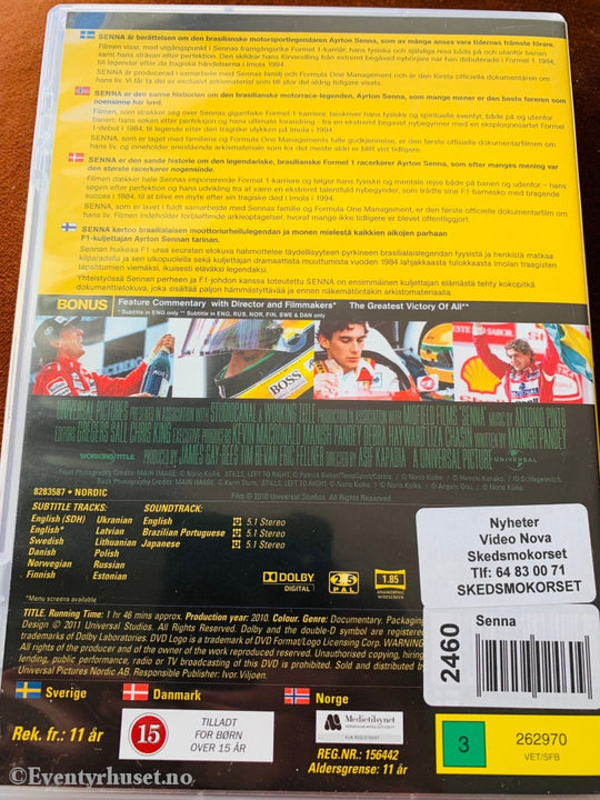 Senna. 2011. Dvd. Dvd