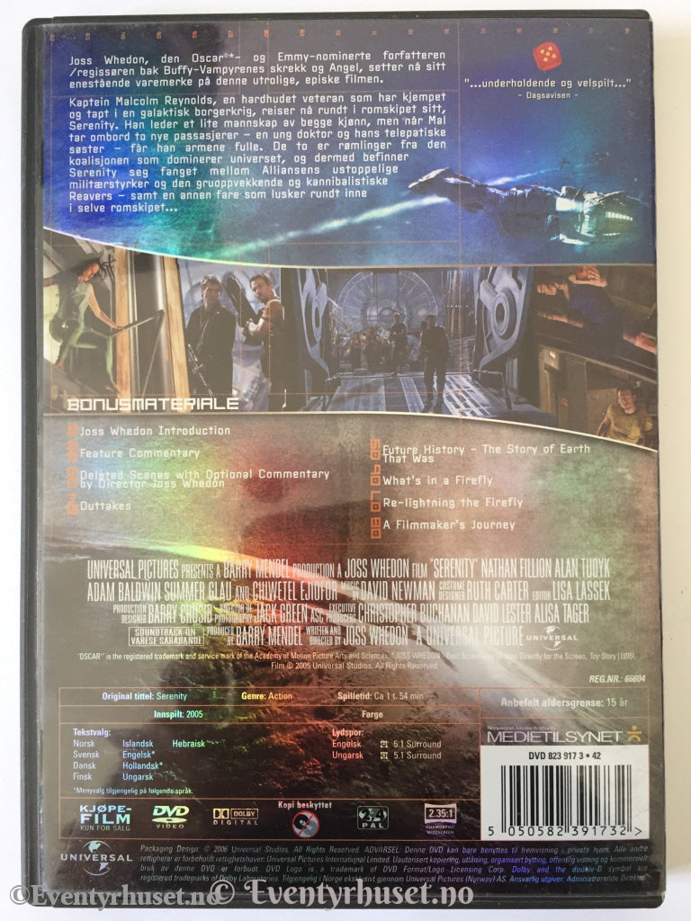 Serenity. Dvd. Dvd
