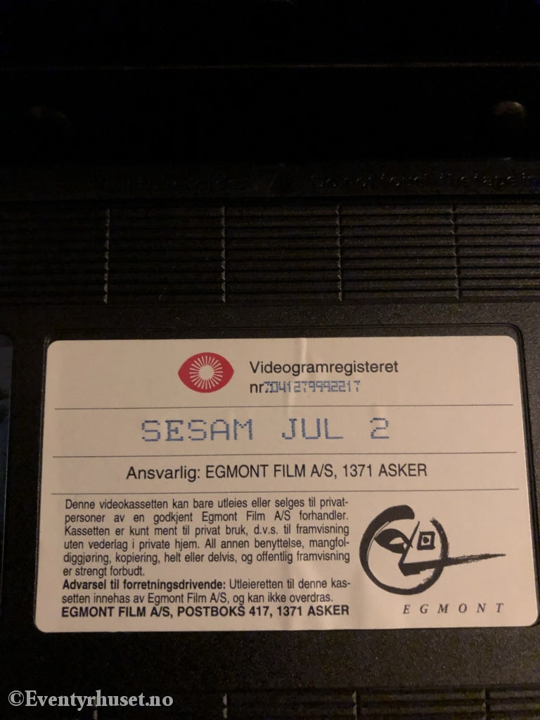 Sesam Jul 2. 1997. Vhs. Vhs