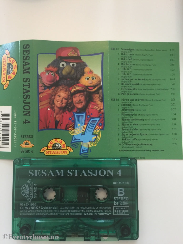 Sesam Stasjon 4. 1993. Kassett. Kassett (Mc)