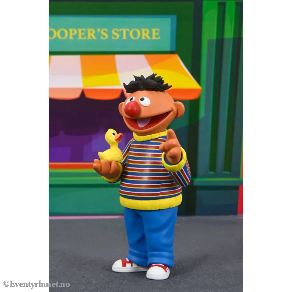 Sesam Stasjon Toony Classics Ernie Actionfigur 15 cm. Mint In Sealed Box (MISB)! Actionfigur