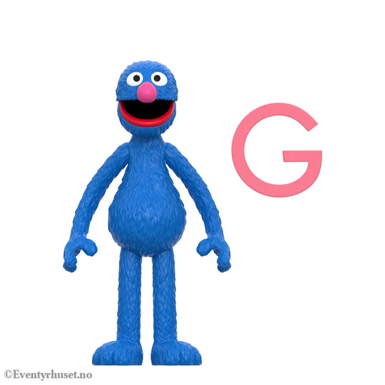 Sesame Street ReAction Action Figure Wave 05 Grover 10 cm. Mint In Sealed Box (MISB)! Actionfigur