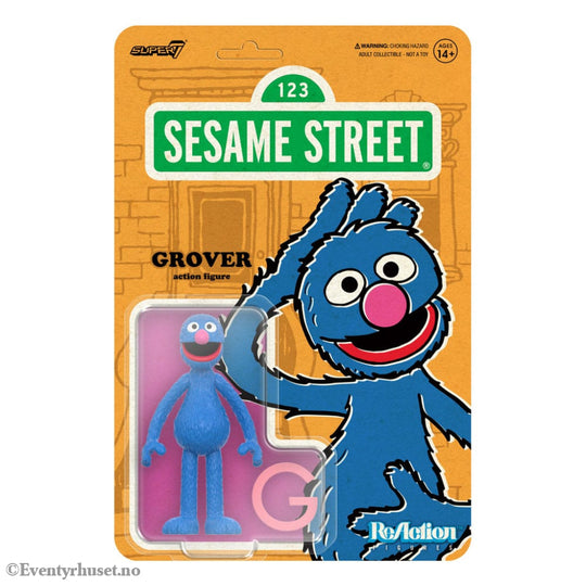 Sesame Street ReAction Action Figure Wave 05 Grover 10 cm Toys
