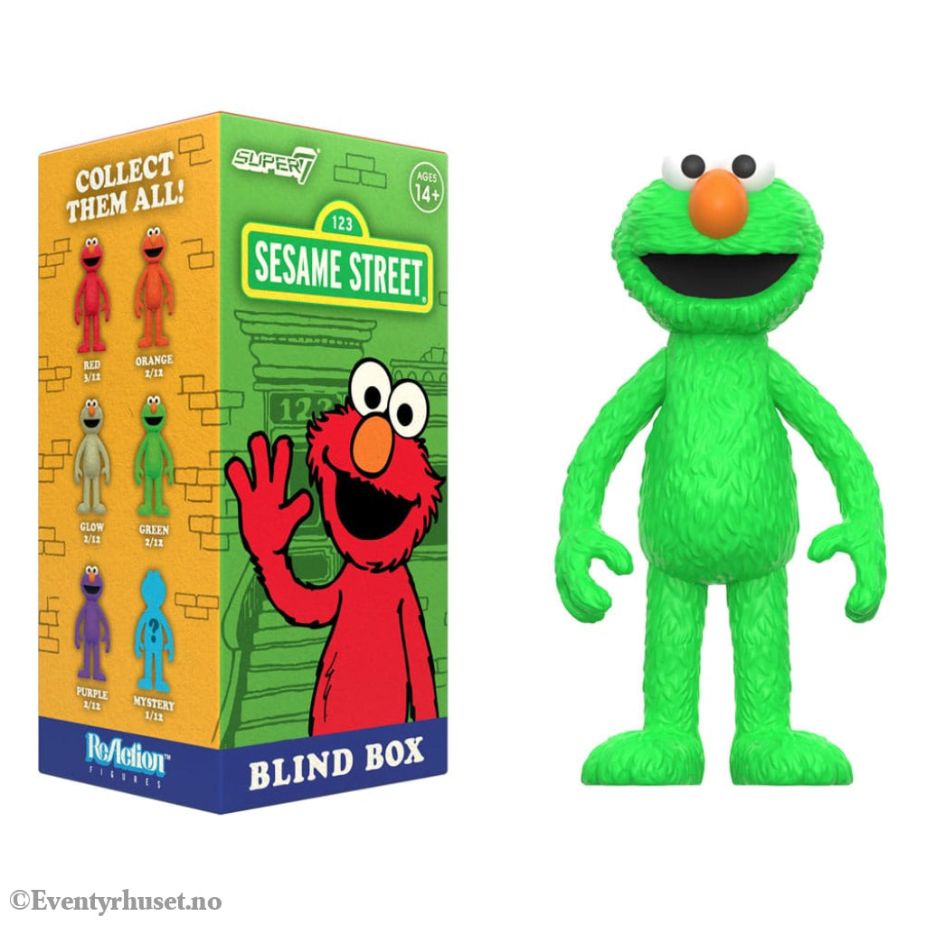 Sesame Street ReAction Action Figures 10 cmWave 04 Elmo Blind Box Display (12) Toys