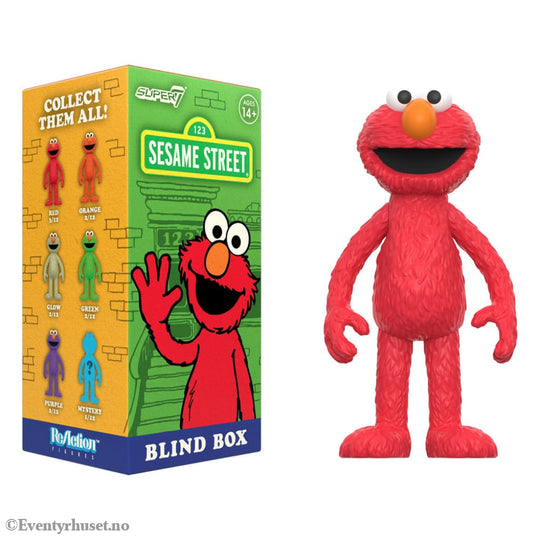 Sesame Street ReAction Action Figures 10 cmWave 04 Elmo Blind Box Display (12) Toys