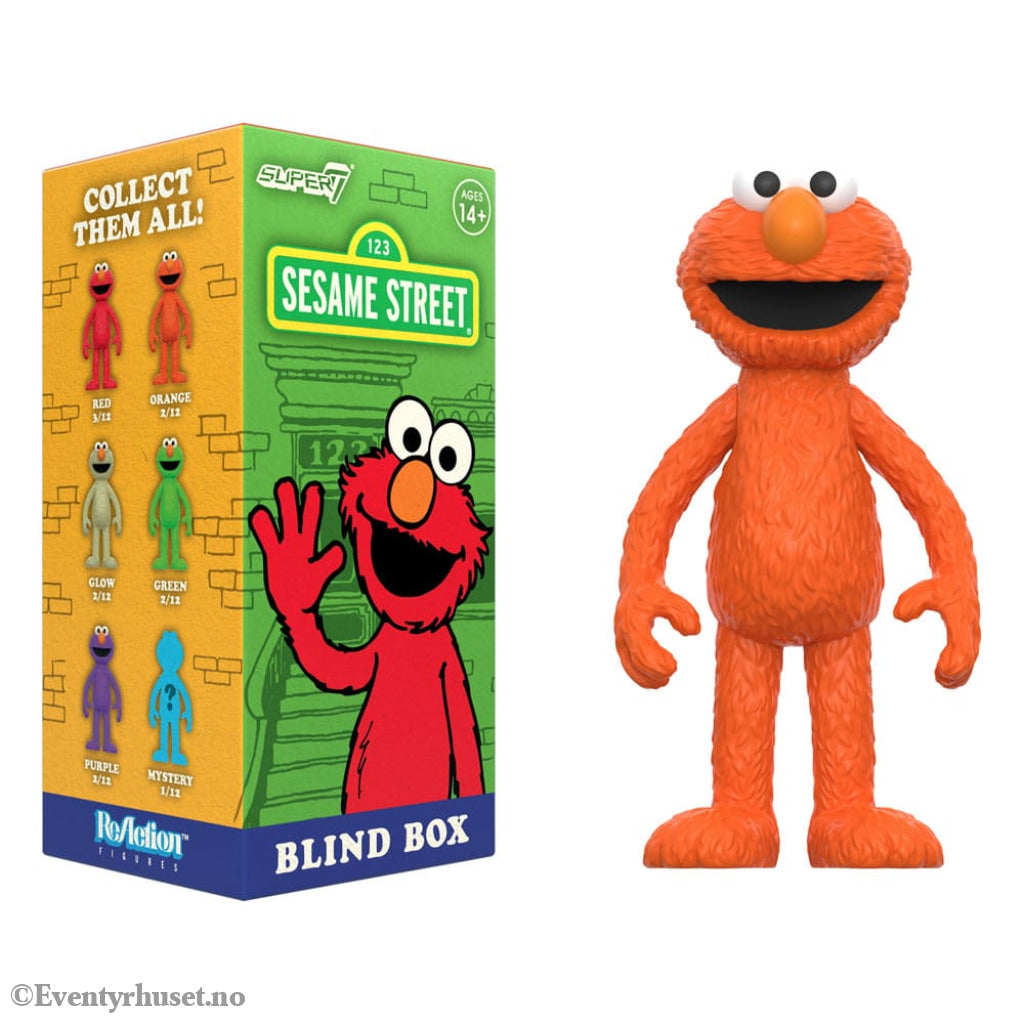 Sesame Street ReAction Action Figures 10 cmWave 04 Elmo Blind Box Display (12) Toys