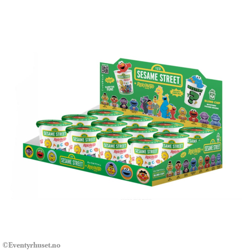 Sesame Street Rokimoto Cup of Fun Blind Box Figures 10 cm Wave 1 Display (12) Collectibles