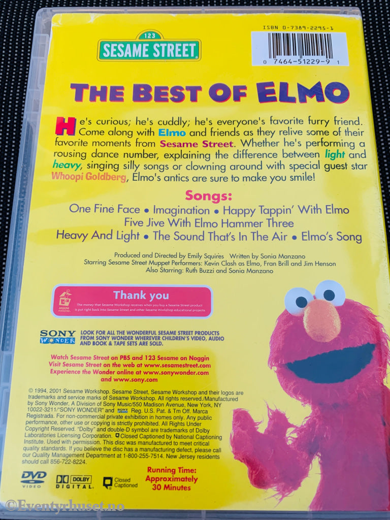 Sesame Street - The Best of Elmo. DVD. DVD