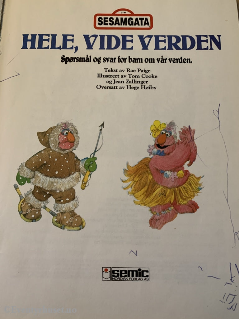 Sesamgata - Hele Vide Verden. 1992. Fortelling