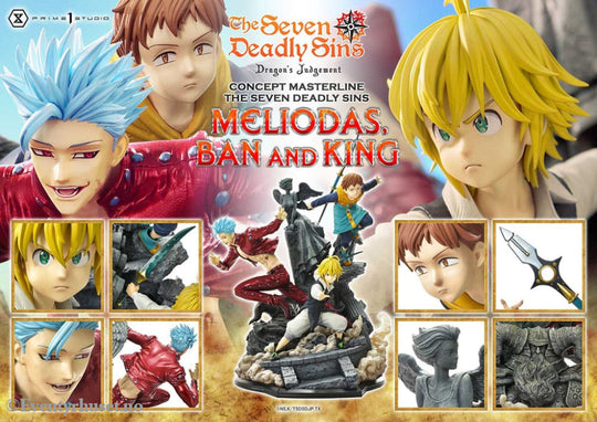 Seven Deadly Sins Concept Masterline Series Statue Meliodas Ban and King 55 cm Manga & Anime
