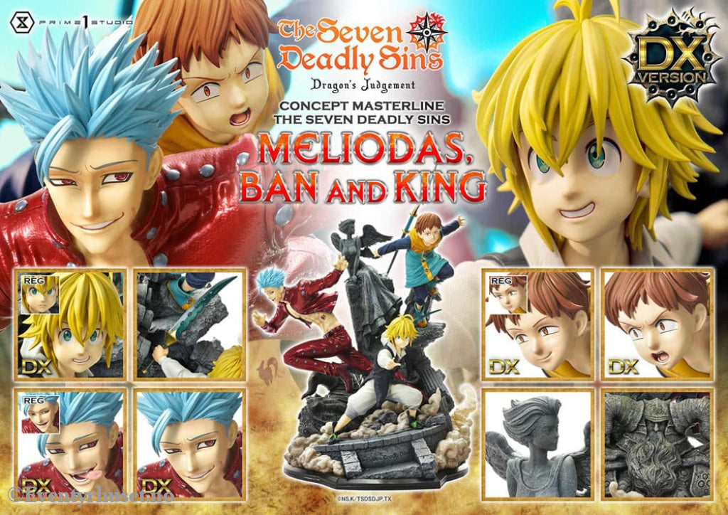 Seven Deadly Sins Concept Masterline Series Statue Meliodas Ban and King Deluxe Version 55 cm Manga & Anime