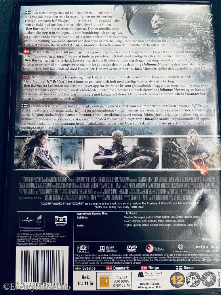 Seventh Son. 2014. Dvd. Dvd