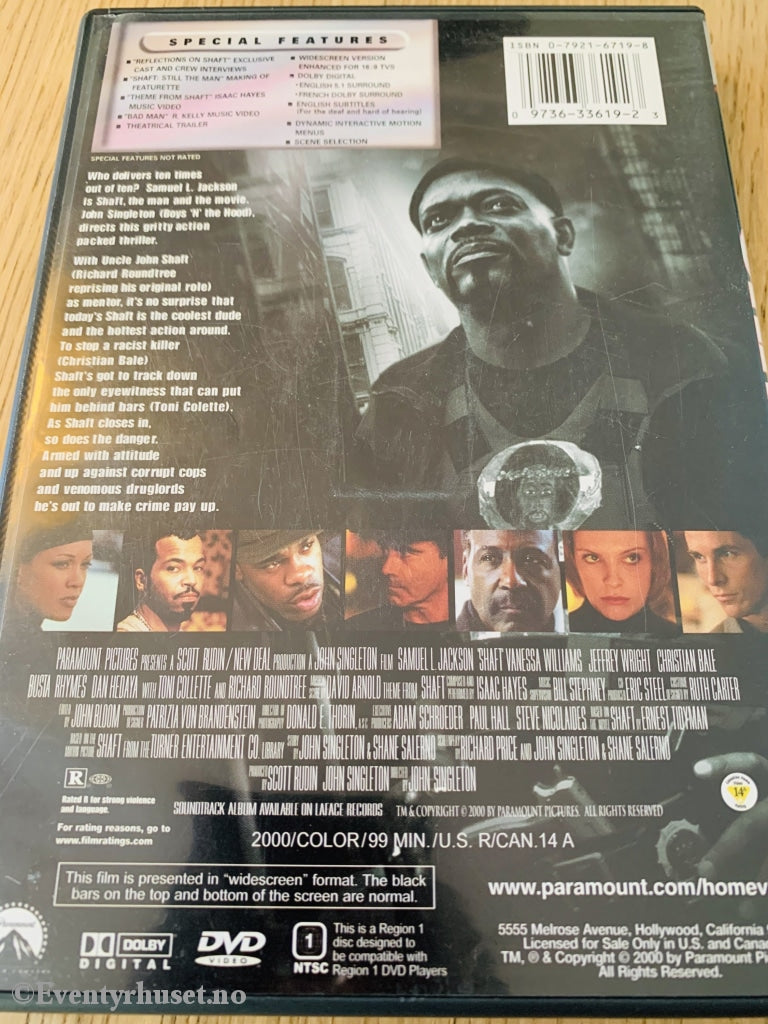 Shaft. 2000. Dvd. Dvd