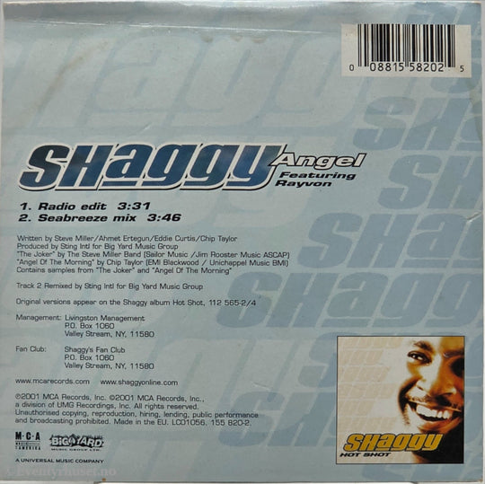 Shaggy. 2000. Angel. CD.