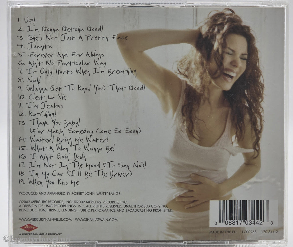 Shania Twain. 2002. Up! (International Version). CD.
