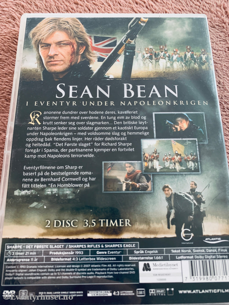 Sharpe: Det første slaget (1993). DVD.