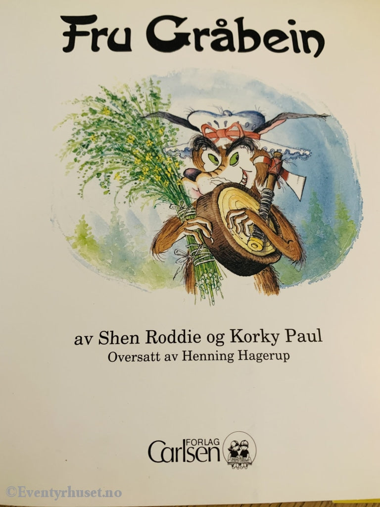 Shen Roddie Og Korky Paul. 1992. Fru Gråbein - En Popp-Opp-Bok. Fortelling