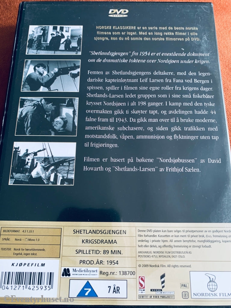 Shetlandsgjengen (Norske Klassikere). 1954. Dvd. Dvd