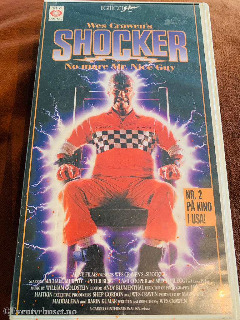Shocker. 1989. VHS. CBS/Fox Video