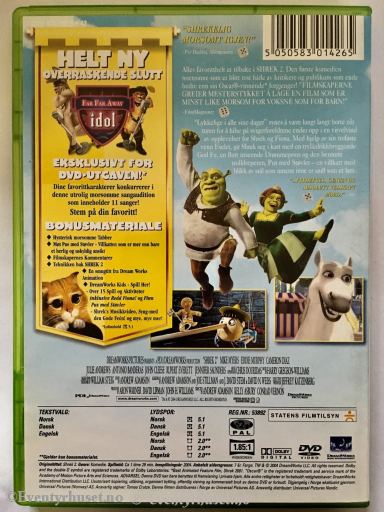 Shrek 2. Dvd. Dvd