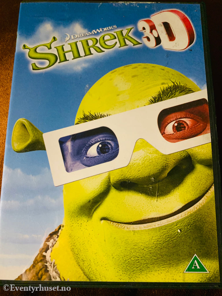 Shrek 3D. 2004. Dvd. Med 3D-Briller. Dvd