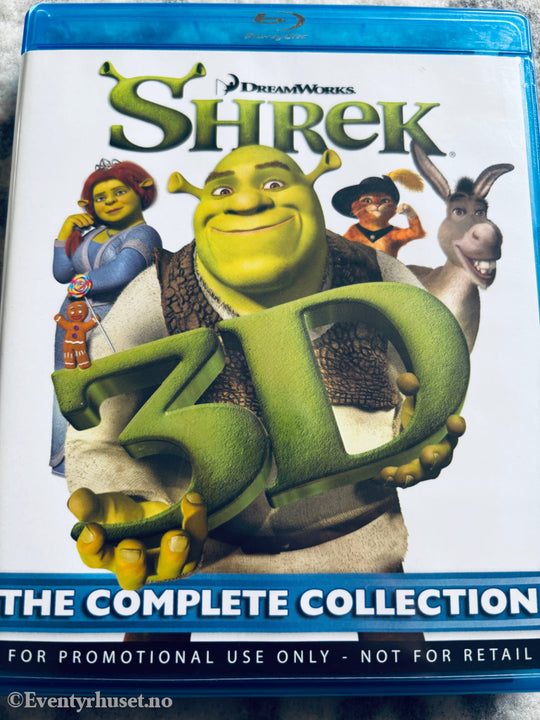 Shrek 3D: The Complete Collection. Blu-ray Disc.