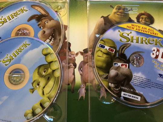 Shrek. 5 Disk Samleutgave. Dvd Samleboks.