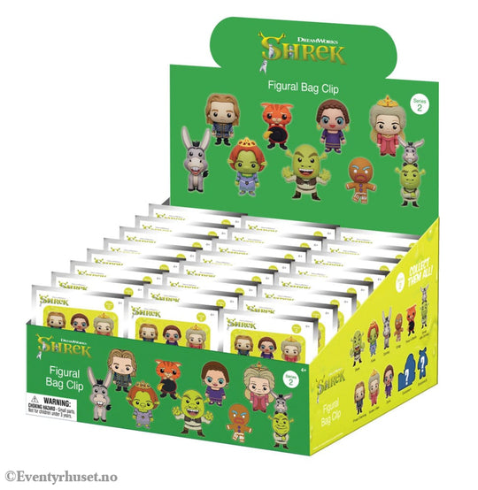 Shrek PVC Bag Clips Series 2 Display (24) Fashion & Accessories