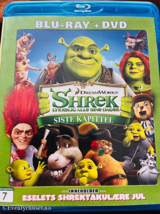 Shrek Siste Kapittel. Blu-Ray + Dvd. Disc