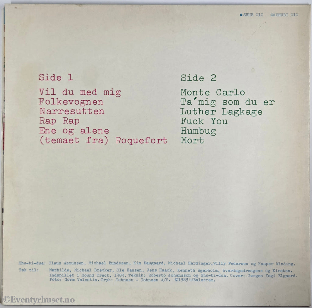 Shu-bi-dua. 1983. Shu-bi-dua 10. LP.